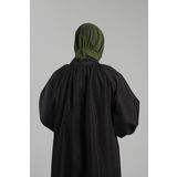 Haki Pratik Hazır Geçmeli Tesettür Eşarp Sandy Arkadan Çıtçıtlı Piliseli Hijab 2406_09