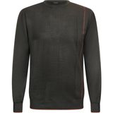 Haki Regular Fit Jakarlı Bisiklet Yaka Yünlü Triko Kazak - XS