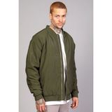 Haki Regular Fit /krinkıl Kumaş Içi Kapitone Pilot Erkek Ceket (Ilkbahar-Sonbahar-Kış) - XL