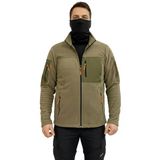 Haki Soft Shell Taktik Polar Mont Avcı 7 Cep