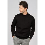 Haki Triko Erkek Desenli Yarım Balıkçı Kazak 6080131 Siyah - 2XL