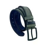 Haki Yeşil Süet Suni Deri Çift Dikişli Model 4 Cm.lik Unisex Spor Kemer - Xd-9010-10-St
