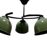 HAKİ YEŞİL ÜÇLÜ METAL AVİZE RUSTİK VİNTAGE AVİZE MYL002895