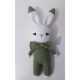 Haki Yeşili Miniş Tavşan Amigurumi Organik Oyuncak