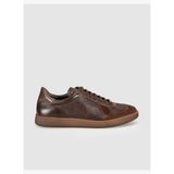 Hakiki Dana Deri Kahve Napa Erkek Sneaker Ayakkabı