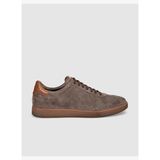 Hakiki Dana Deri Kahve Süet Erkek Sneaker Ayakkabı