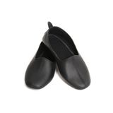 Hakiki Dana Derisi İç Astarı Pamuklu Krem Ev Patiği | Hac Umre Tavaf Patiği | Ev ve Ofis Ayakkabısı (Siyah, EU Ayakkabı Beden Sistemi, Yetişkin, Erkek, Sayısal, Orta, 40)