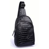 Hakiki Dana Derisi Kroko Timsah Desen Unisex Body Bag Sırt Çantası KANGAROO KINGDOM 8155-CS