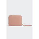Hakiki Deri, El Yapımı, Kadın Cüzdan, Fermuarlı, 4 Kart Yuvası, 5108 Pembe - %100 Hakiki Dana Derisi