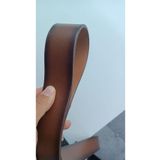 HAKİKİ DERİ ERKEK KOT PANTOLON VE SPOR PANTOLON KEMERİ KOYU KAHVERENGİ