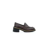 Hakiki Deri EVA Taban Loafer Kadın Ayakkabı - Z263240 Kahverengi 36