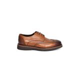 Hakiki Deri EVA Taban Oxford Model Erkek Ayakkabı - 3894 Taba 43