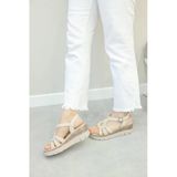 Hakiki Deri Kadın Dolgu Topuk Sandalet 621Za1122