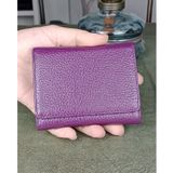 HAKİKİ DERİ KADIN ERKEK CÜZDAN KARTLIK EDO 003-0001 (MOR)