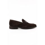 Hakiki Deri Kahverengi Loafer Erkek Ayakkabı - 0161 Kahverengi 44