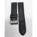 Hakiki Deri Kayış 22mm Siyah Saat Kordonu