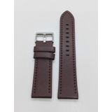 HAKİKİ DERİ KAYIŞ 24MM KOYU KAHVERENGİ SAAT KORDONU