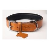 Hakiki Deri Köpek Boyun Tasması XXS Camel 2x22-30 cm