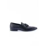 Hakiki Deri Lacivert Loafer Erkek Ayakkabı - K122 Lacivert 43