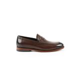 Hakiki Deri Loafer Erkek Ayakkabı Kösele Taban - K4502 Kahverengi 45
