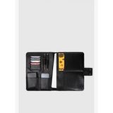 Hakiki Deri Macbook Air Pro 13-14 İnç Organizer Evrak & Laptop & Tablet Çantası Siyah Naturel