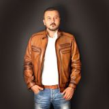 Hakiki Deri Taba Erkek Deri Mont Dört Cepli Fermuarlı Deri Ceket - S