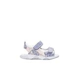 Hakiki Deri Unisex Çocuk Klasik Sandalet 006BA001 Mavi Saten 23