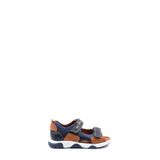 Hakiki Deri Unisex Çocuk Klasik Sandalet 006XCA009 Lacivert Taba 28
