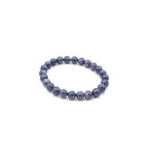 Hakiki Doğal A Kalite Mavi Safir Taşı Bileklik 7.5 Mm