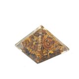 Hakiki Doğal Kaplan Gözü Taşı Orgonit Piramit 34 Gram