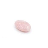 Hakiki Doğal Sabun Şeklinde Pembe Kuvars Masaj Taşı 90 Gram