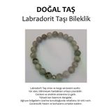 Hakiki Doğal Taş Bileklik - Labradorit Taşı (labradorite)