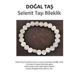 Hakiki Dogal Tas Bileklik - Selenit Tasi (Selenite)
