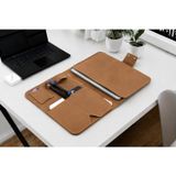 Hakiki Eskitme Deri MacBook Portföy Kılıfı - 13-17 inç Uyumlu Lüks Laptop Çantası 13"