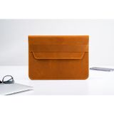 Hakiki Eskitme Deri Zarf Tipi Laptop Kılıfı - 13-17 inç MacBook & Laptop Uyumlu Çanta 16 ve 16,2"