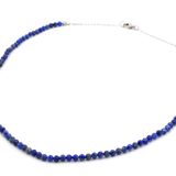 Hakiki Faset Kesim Doğal Lapis Lazuli Kolye 1.Kalite