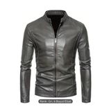 Hakiki Kuzu Derisi Spor Slim Fit Gri Renk Ceket