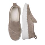 Hakiki Süet Kadın Casual Konfor Ayakkabı Rahat Taban Ortopedik Anne Günlük Yazlık Yürüyüş Slip On Sneaker