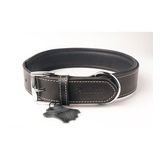 Hakiki Yağlı Deri Köpek Boyun Tasması XXS Siyah 2x22-30 cm