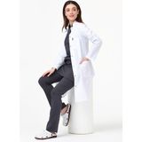 Hakim Yaka 100 cm Doktor Hemşire Öğretmen Önlüğü (Kadın), Beyaz - 2XL