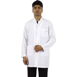 Hakim Yaka Orta Boy Beyaz Erkek Doktor Öğretmen Hemşire Laboratuvar Önlüğü - S