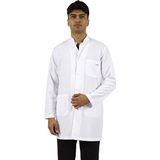 Hakim Yaka Orta Boy Beyaz Erkek Doktor Öğretmen Hemşire Laboratuvar Önlüğü