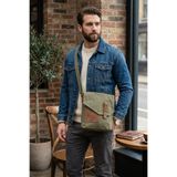 HAKKAN ÇANTA GK62 Kanvas (pamuk) POSTACI ÇANTASI ÇOK BÖLMELİ ÜNİVERSİTE GÜNLÜK ÇANTA MACBOOK TABLET ÇANTA HAKİ