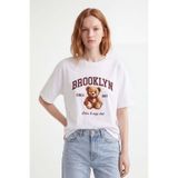 HAKKE Brooklyn Ayıcık Baskılı Oversize T-SHIRT