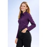 Hakke Regular Fit Kısa Gömlek - XL - Mor