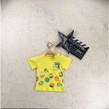 Haknur Basketbol Topu Baskılı Kısa Kollu Erkek Çocuk T-Shirt 06-24 Ay Sarı - 9 - 12 Ay