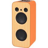 Hakopro 130W Ekstra Bass 9000 Mah Mikrofonlu Turuncu Deri Hoparlör H704T