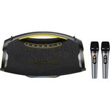 Hakopro 250W Ekstra Bass 12000MAH Mikrofonlu Hoparlör Ipx5 H701 - Siyah