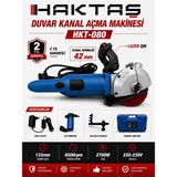 Haktaş Duvar Kanal Açma Makinesi 2700W – 42 mm Kanal Derinliği, 133 mm Disk Çapı, Lazer Işıklı Profesyonel Kanal Açma Makinesi
