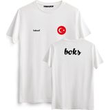 Hakuof Boks Türkiye Tişört - XS - Beyaz